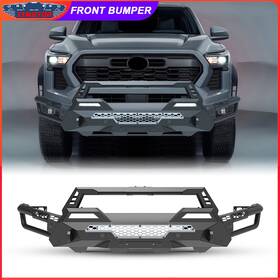 I1motor 722772725386 Steel Front Bumper For 2024-2025 Toyota Tacoma Width Offroad 3 In 1 Set