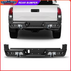Nta01b103-bx I1motor Heavy Duty Rear Bumper Steel For 2016-2023 Toyota Tacoma With Led Light D-rings