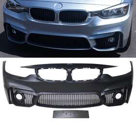 8-fb-m4f32-1318-fc Ikon Motorsports Fits 14-20 Bmw F32 4 Series M-t Style Front Bumper Conversion With Fog Cover