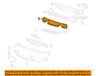 1w6z17c882aa Impact Foam 02-05 Oem Thunderbird Ford Bumper-bumper Absorber