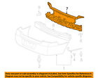 20759789 Impala Foam Absorber 06-13 Oem Bumper-bumper Gm Chevrolet Impact