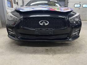 170547 Infiniti Used Front Bumper Assembly Fits 2016 Q50 Without Pre-crash System Ba