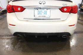 190-59321b Infiniti Rear Bumper Without Park Assist Fits 14-17 Q50 397979