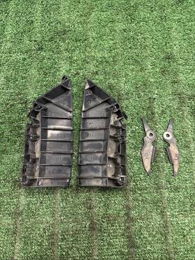 62222-4ga0a Infiniti 14-23 Q50 Front Left And Right Bumper Bracket Stiffener Cover Set Oem