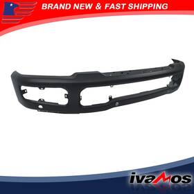 Iatv16120v Ivamos Black Steel Front Bumper Face Bar With Sensor Holes For Ford F250 F350 2023-2025