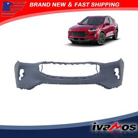 Iatv85610v Ivamos For Ford Escape 2023 2024 Black Front Bumper Cover Replacement With Sensor Holes