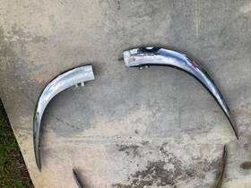 Bd.44805 Jaguar 73-74 Xke V12 Rear Bumpers 1973-74 Late Style 150 Each Piece Stored 40 Years