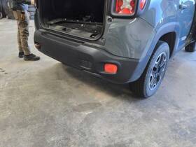 190-10787b Jeep Local Pickup Only Rear Bumper Exhaust Below With Tow Hook Fits 15-18 Re