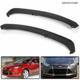 J-02bum1215abk Jijiamotor13 Fit For Ford Focus 12-14 Sedan Front Bumper-spoiler Lip Air Chin Splitter Black
