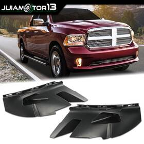 J-02bun3701bbk Jijiamotor13 Pair Front Bumper Support Brackets Black Fit For 2013-19 Dodge Ram 1500 Classic