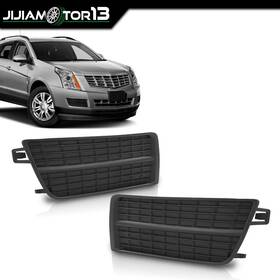 Jijiamotor13 J-02flc5601abk Fit For Cadillac Srx Suv Truck Lh Rh Fog Light Lamp Black Hole Cover Kit Pair