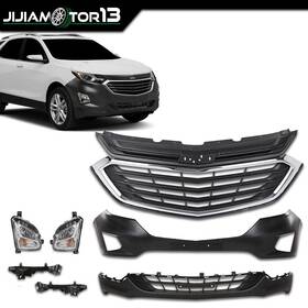 Jijia0903 Jijiamotor13 Front Bumper Kit Grills Fog Lamp Cover Fit For 2018 2019 2020 2021 Chevy Equinox