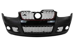 Er-bp183r Jms Motors Front Bumper With Redline Grille For 2006-2009 Vw Mk5 Golf Jetta Rabbit Gti Style