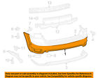 1ty36tzzaa Journey Bumper-bumper Oem Dodge Cover Rear Chrysler 11-13