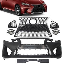 8aptgc926 Jx Fits Lexus Gs Gs300 Gs350 06-11 To 16 F Style Front Bumper Grille Fog Lights