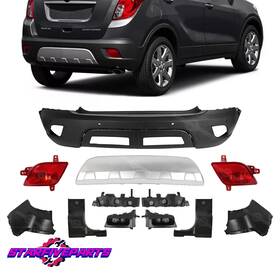 Sfptgc066 Jx Rear Bumper Kit With Covers Skid Plate/brackets/lamps For 2013-2016 Buick Encore