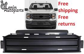 17122027 Kai Bumper Grille For 2021-22 Ford F-150 Front Textured Black 3.3l/5.0l Trim Molding