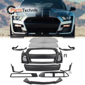 1kpfd1205k57 Karpal Fits 2015-2017 Ford Mustang Gt500 Style Front Bumper Kit Conversion Replacement
