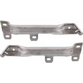 Karparts360 196255221854 For Bmw 550i Gt Bumper Bracket 2010-2015 Driver And Passenger Pair Front Aluminum