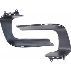 Karparts360 196255222295 For Porsche Cayenne Bumper Trim 2011-2014 Outer Passenger And Driver Rear Black