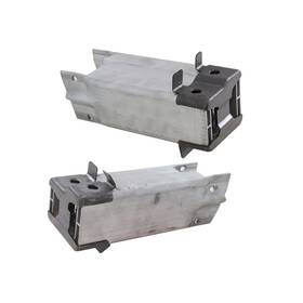 Mlx-pair-she633-84bl-cl360a50 Karparts360 For Buick Allure 2010 Bumper Bracket Driver And Passenger Side Pair Front Aluminum