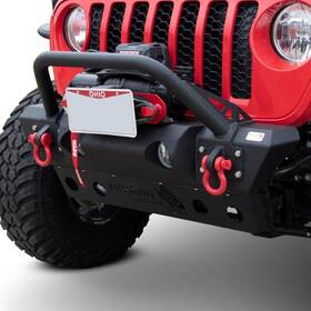 Fb22178 Kentrol/fishbone Offroad - Stubby Black Powder Coat Front Winch Hd Bumper With