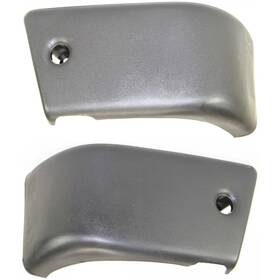 9612292 Keystone Automotive Operations For 1984-1988 Toyota Pickup Bumper End Caps Front Left And Right Side Set 2pcs