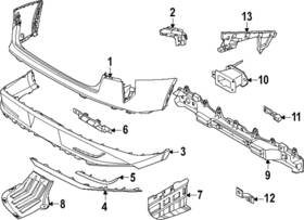86631-gg000 Kia Genuine Bumper Impact Bar