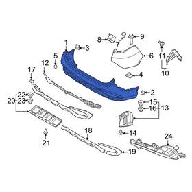 86612dw200 Kia Oe For Sportage 2023-2025 Rear Lower Bumper Cover