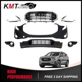 Kmtot001746a Kmt Automotive B C Complete Front Bumper Grille With Fog Lamp Cover Fits 2018-2021 Gmc Terrain