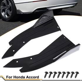 Th11 Knightstudio 1 Gloss Black Side Skirts Rear Bumper Lip Diffuser Spoiler Abs For Honda Accord Us