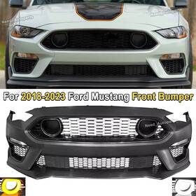Mach-1 Konsait 18-23 For 2018-2023 Ford Mustang Upgrade To Mach 1 Style Front Bumper Kit With Led Grille