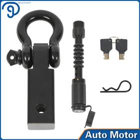 Lp1045920ks Labwork 2 Inch Receiver Tow Hook 3/4 D-ring Shackle 45000lbs Capacity Black Locking Hitch