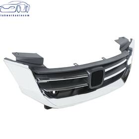La792471cm Labworkauto Front Bumper Upper Grille Black And Chrome Trim Fit For Honda Accord 4d 2013-2015