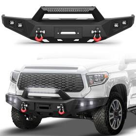 Bt-2022363 Lamdemotor For Toyota Tundra Trd 2014-2021 Steel Front Bumper With Winch Plate And Led Lights