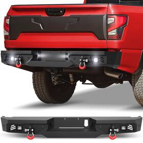 Bt-2022377 Lamdemotor For Nissan Titan And Xd 2016-2025 Steel Rear Bumper With Led Lights Sensor Holes