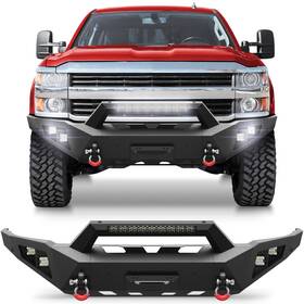Bp-c1019-c1020 Lamdemotorus Front Or Rear Bumper For 2015-2019 Chevy Silverado 2500/3500 Hd With Sensor Holes