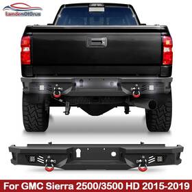 Bp-c1020 Lamdemotorus For 2015-2019 Gmc Sierra 2500/3500 Hd Steel Rear Bumper With D-rings And Sensor Holes