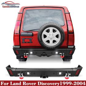 Bt-2022301 Lamdemotorus Steel Rear Bumper For 1999-2004 Land Rover Discovery 2 With Led Lights And D-rings