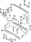 Dpo000051pcl Land Bumper Cover Genuine Rover Oem
