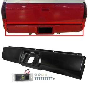 10976553 Leadzm Rear Bumper Roll Pan Led Lamp Fit 88-98 Chevrolet Gmc C1500 K2500 Silverado Blk
