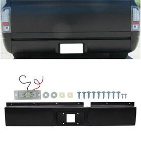 Leadzm 751300248448 Rear Bumper Roll Pan With Led Light For Dodge Ram 1500 2500 3500 03-2008 Black