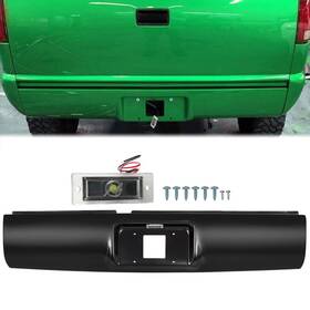 Smt10730 Leadzm Rear Steel Roll Pan With Led Light For 1994-2003 Chevy S10 Sonoma Gmc Fleetside