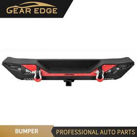Ledkingdomus 197839867192 For 2007- 2018 Jeep Wrangler Jk Unlimited Steel Rear Bumper With Led Light D-rings