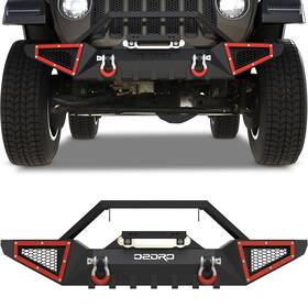 Beyshx2dzt Ledkingdomus Front Or Rear Bumper For 2020- 2025 Jeep Gladiator Jt With Winch Plate And D-rings