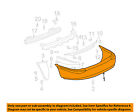 12335611 Lesabre 00-05 Oem Bumper-bumper Buick Rear Cover Gm