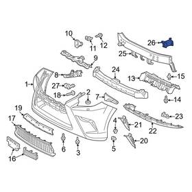 5202660050 Lexus Oe For Gx460 2010-2023 Left Bumper Impact Bar Bracket