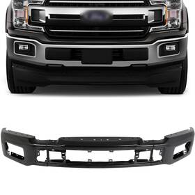 L183-401rts Liftspt New Black Steel Front Bumper Face Bar Fits 2018-20 Ford F-150 With Fog Light Holes