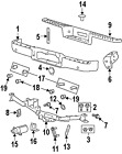 6l3z17788a Lincoln Bracket Genuine Bumper Mount Oem Ford