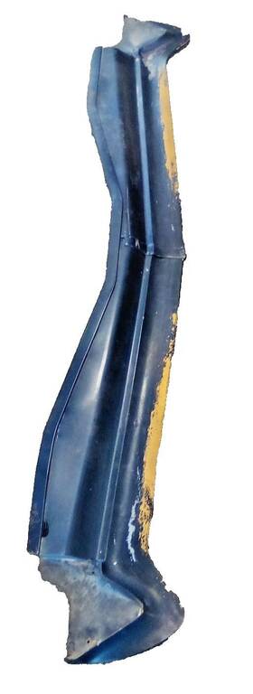 D7lb-17c837-awb Lincoln 1977-79 Mark V Rear Bumper Filler Set With Trim Loc-509dg